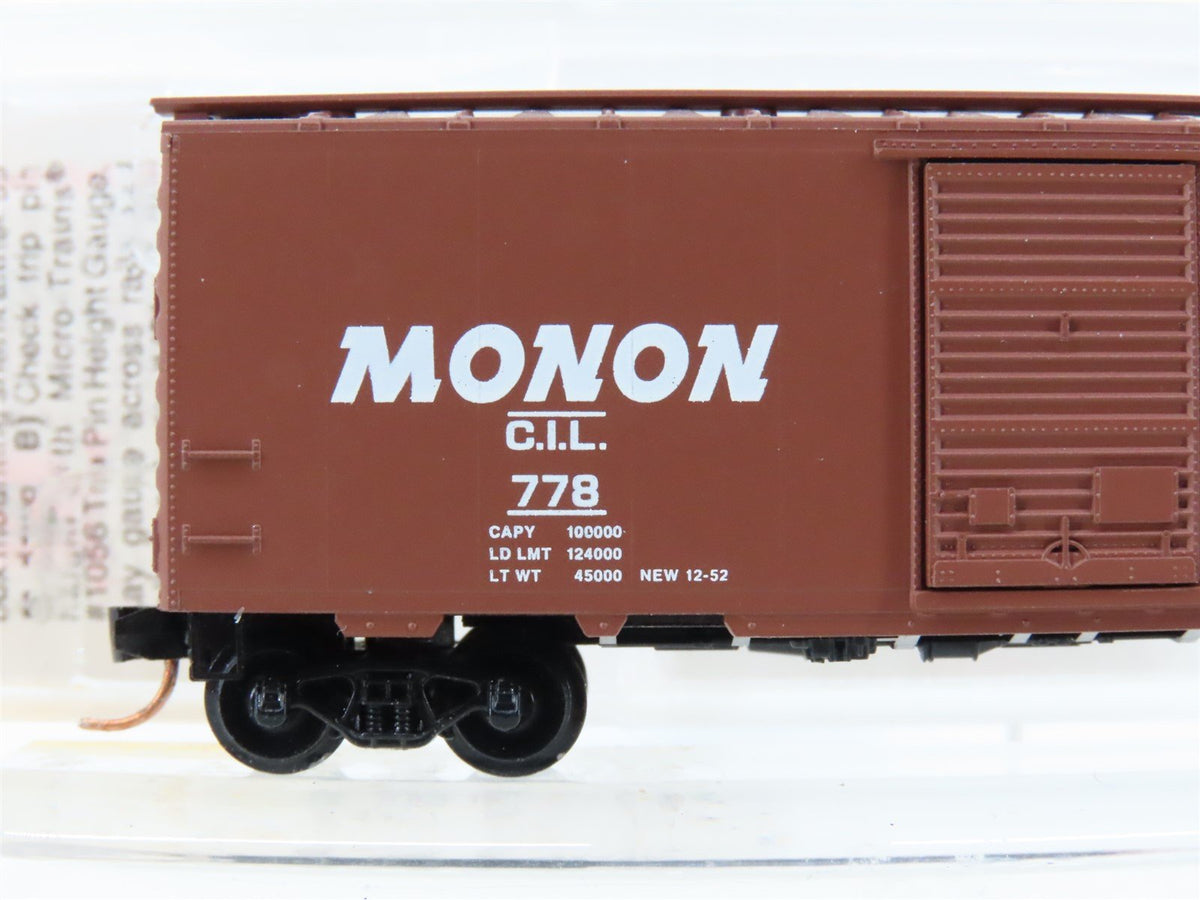 N Micro-Trains MTL 20536 CIL Monon &quot;Hoosier Line&quot; 40&#39; Single Door Box Car #778