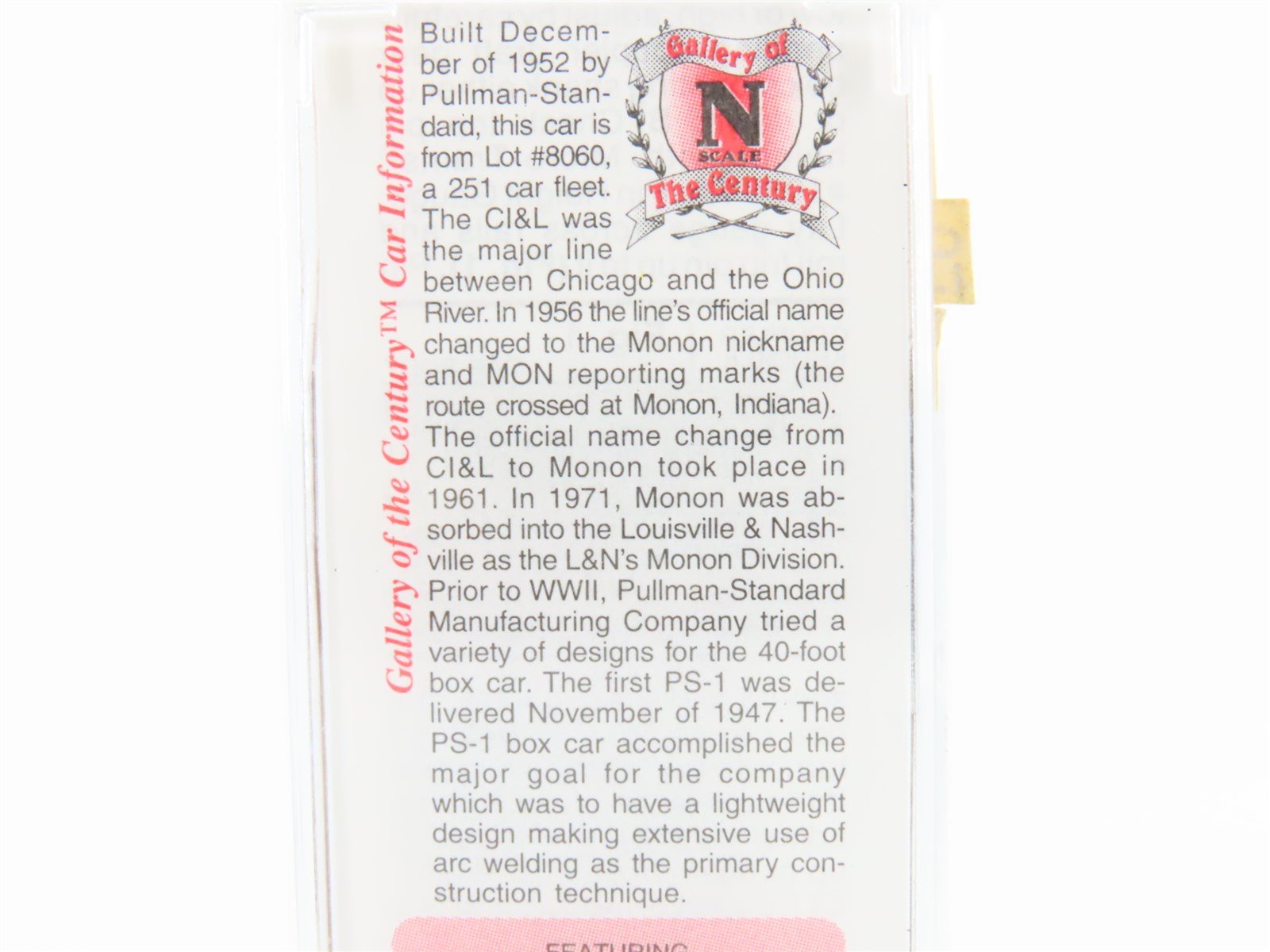 N Micro-Trains MTL 20536 CIL Monon 