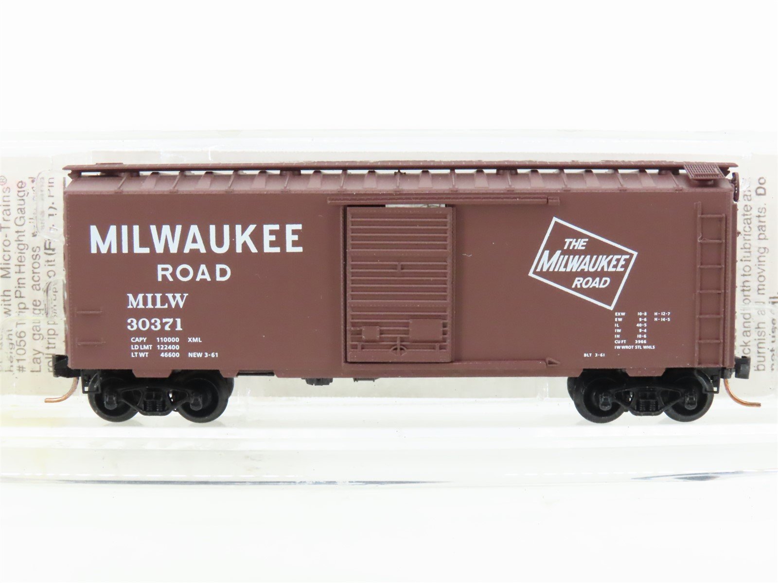 N Micro-Trains MTL 20526 MILW Milwaukee Road 40' Single Door Box Car #30371