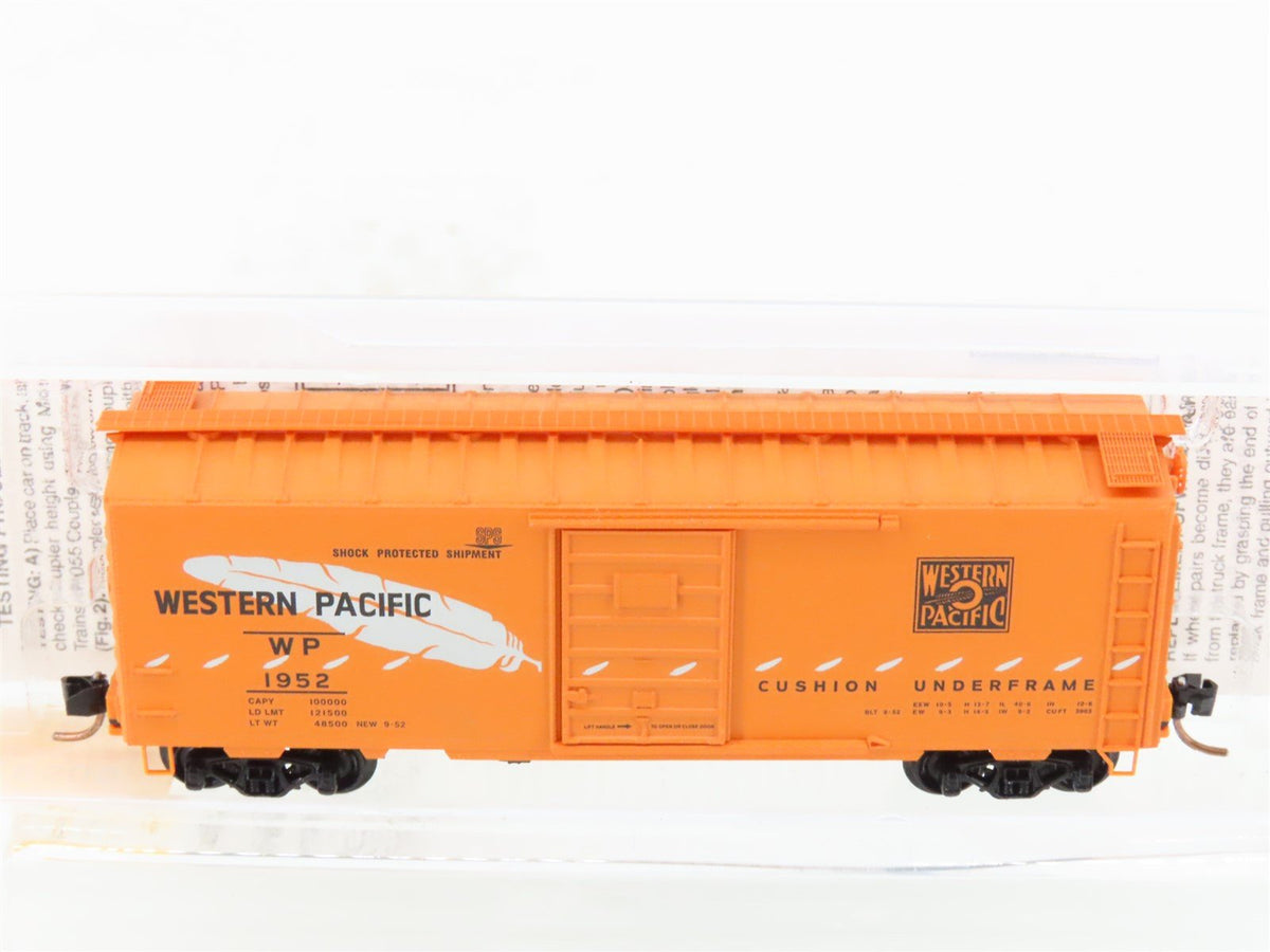 N Scale Micro-Trains MTL 20506 WP Western Pacific &quot;Feather&quot; 40&#39; Box Car #1952