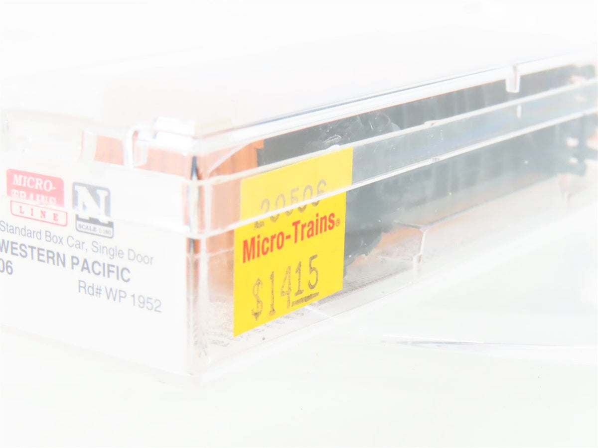 N Scale Micro-Trains MTL 20506 WP Western Pacific &quot;Feather&quot; 40&#39; Box Car #1952