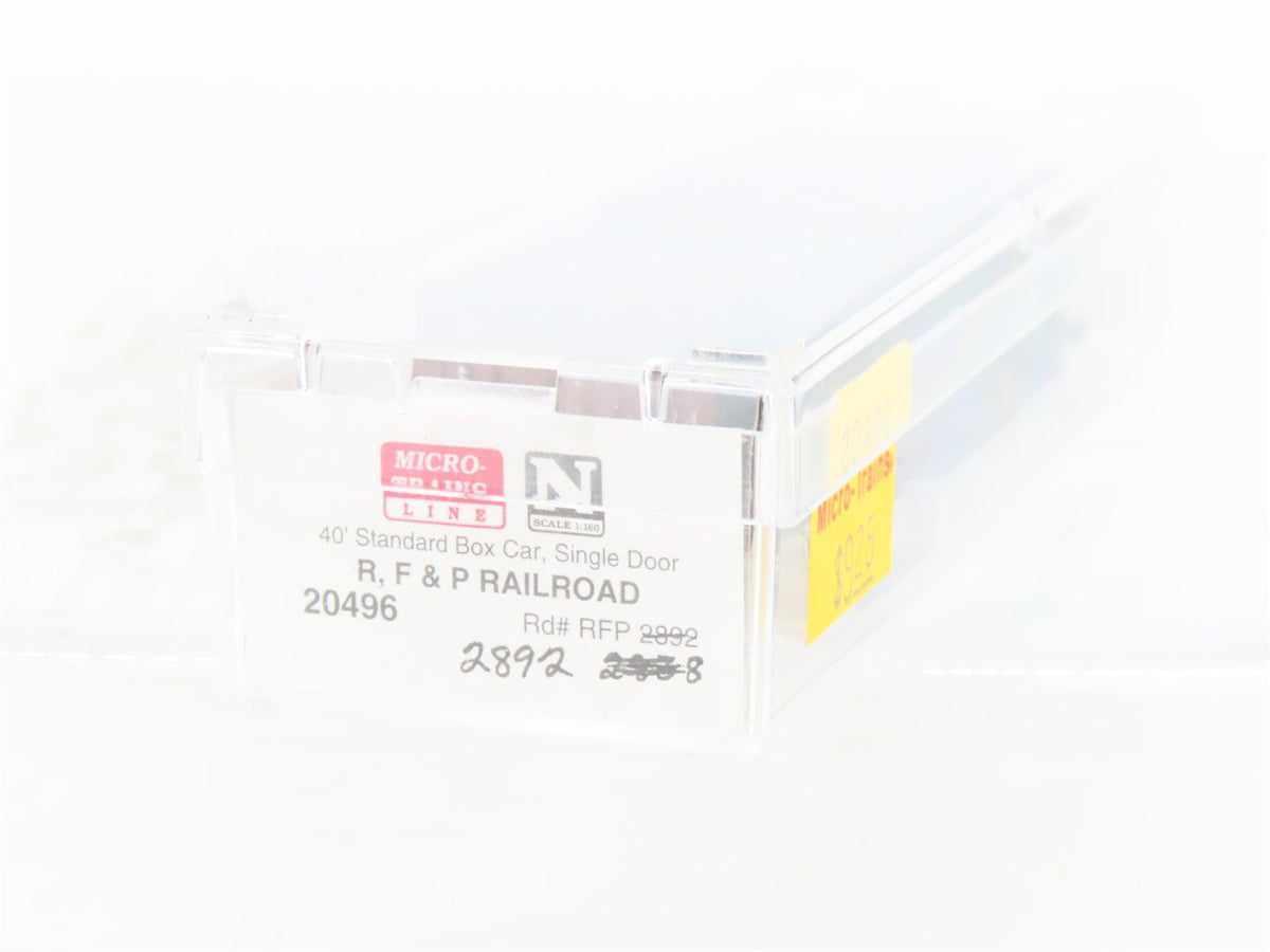 N Scale Micro-Trains MTL 20496 RF&amp;P &quot;Capital Cities Route&quot; 40&#39; Box Car #2892