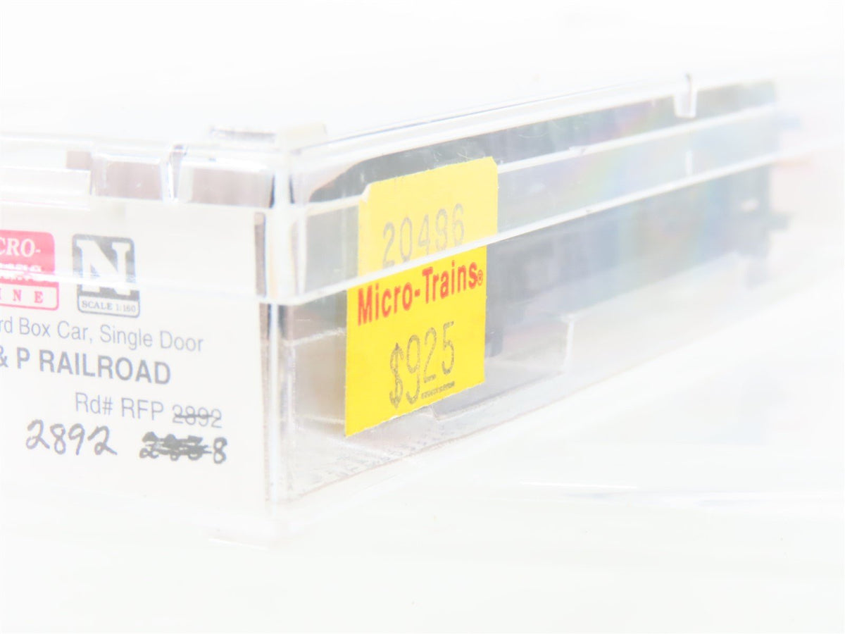 N Scale Micro-Trains MTL 20496 RF&amp;P &quot;Capital Cities Route&quot; 40&#39; Box Car #2892
