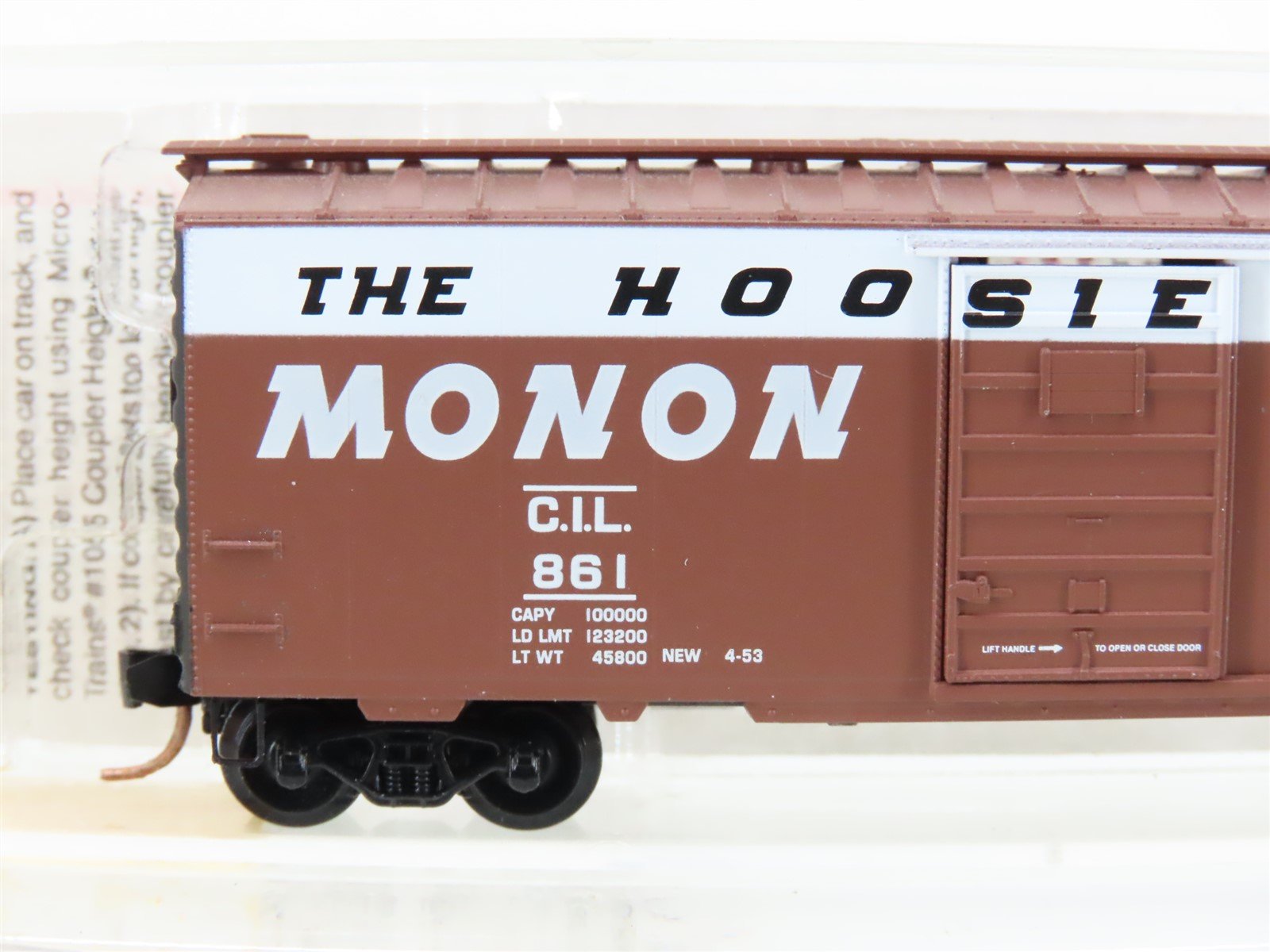 N Micro-Trains MTL 20486 CIL Monon 