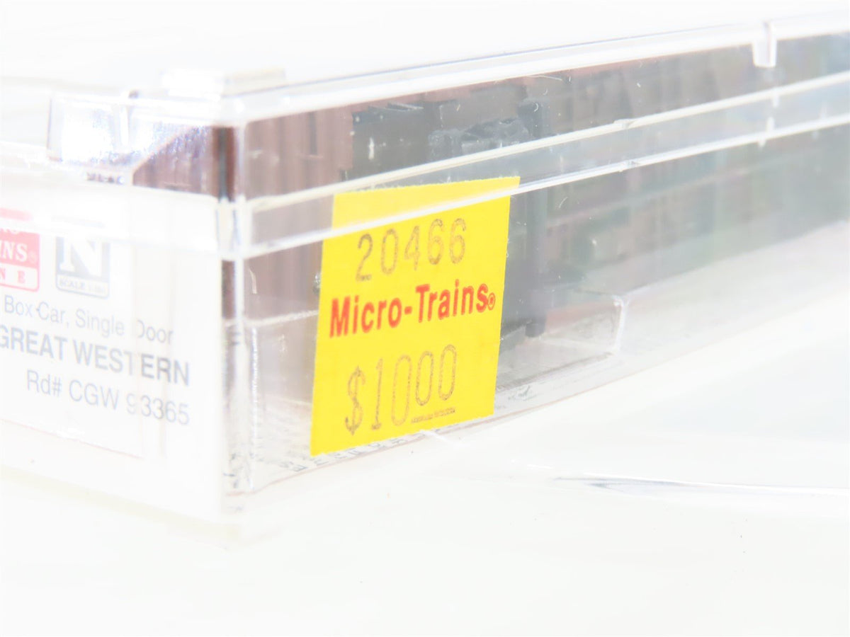 N Scale Micro-Trains MTL 20466 CGW Chicago Great Western 40&#39; Box Car #93365