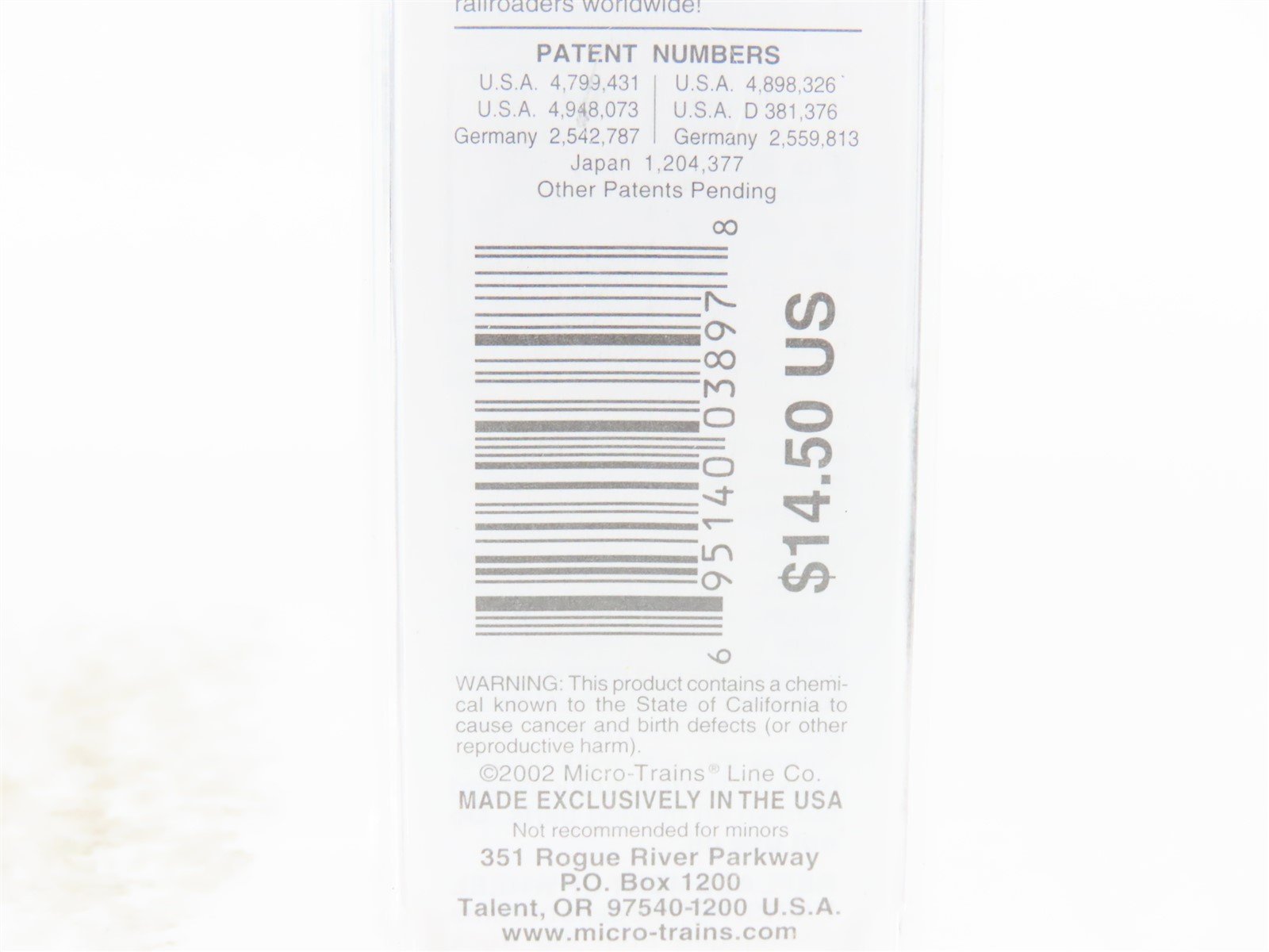 N Micro-Trains MTL 20616 SAL Seaboard Air Line 40' Single Door Box Car #25196