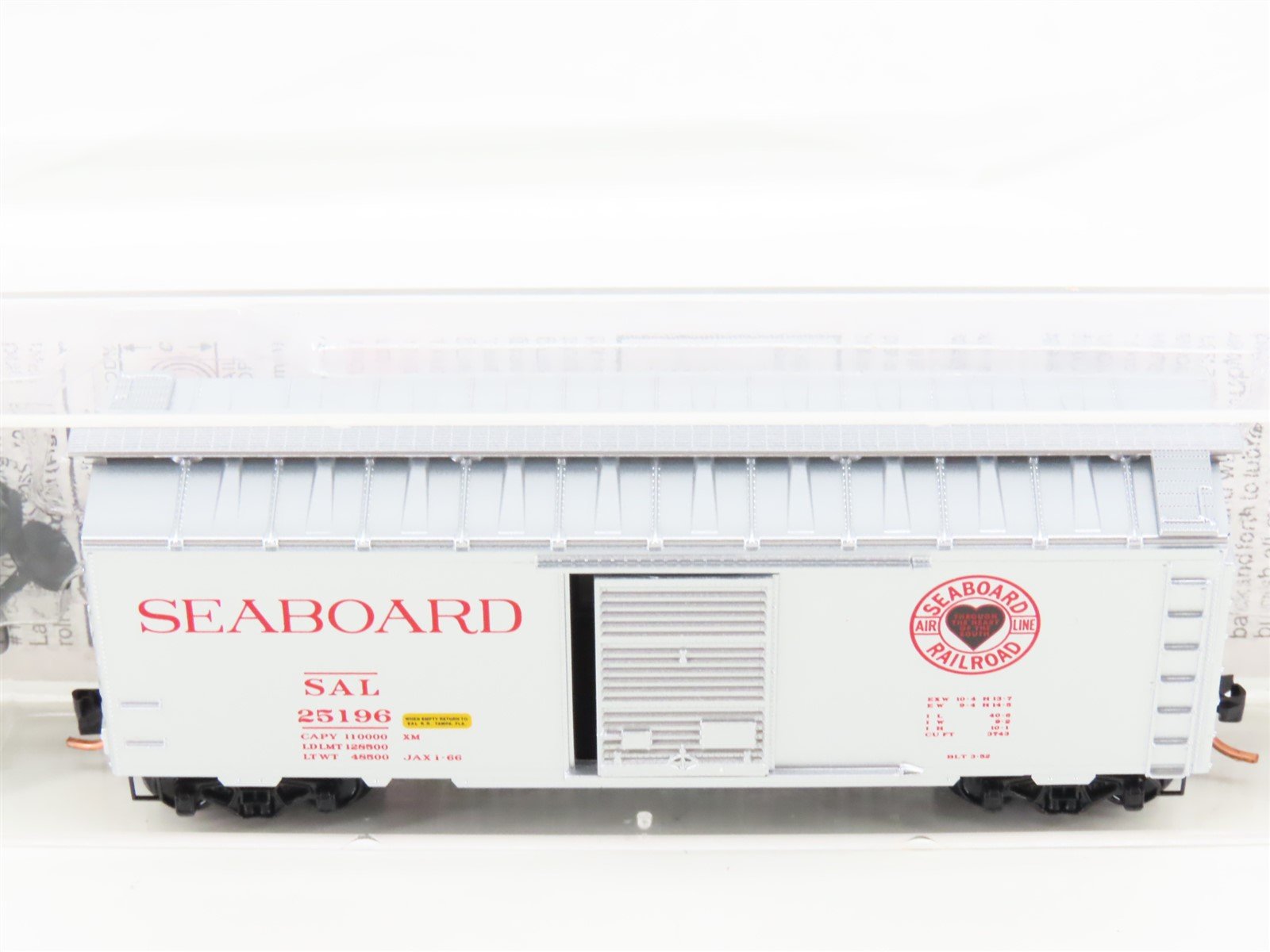 N Micro-Trains MTL 20616 SAL Seaboard Air Line 40' Single Door Box Car #25196