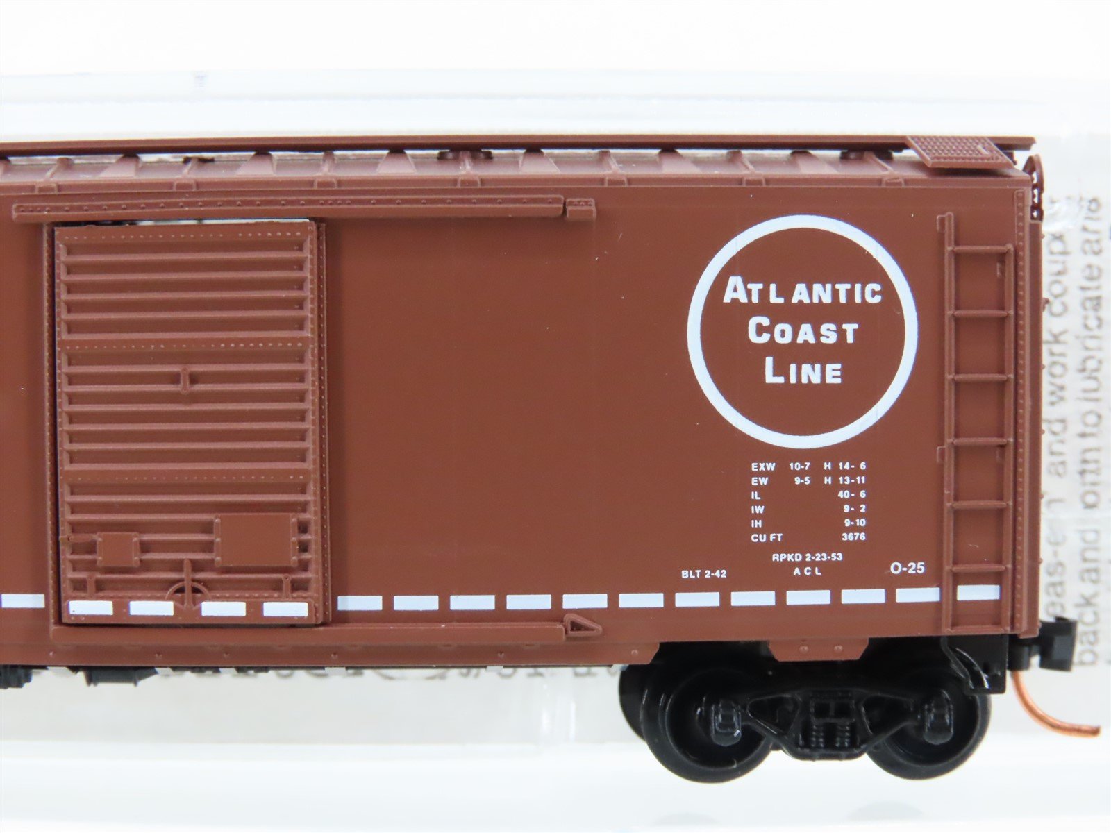 N Micro-Trains MTL 20636 ACL Atlantic Coast Line 40' Single Door Box Car #21003