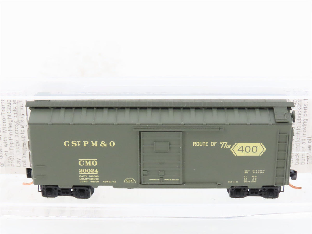 N Scale Micro-Trains MTL 20596 CMO CStPM&amp;O &quot;Route of the 400&quot; 40&#39; Box Car #20024