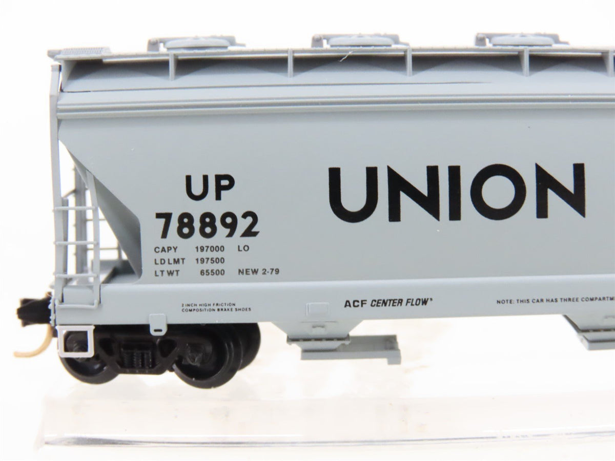 N Scale Micro-Trains MTL 93010 UP Union Pacific ACF 3-Bay Covered Hopper #78892