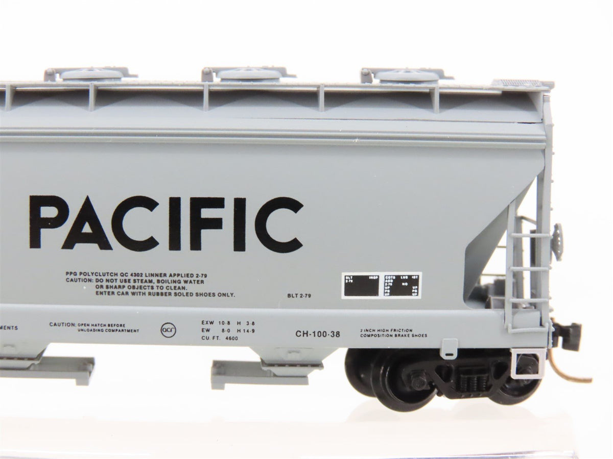 N Scale Micro-Trains MTL 93010 UP Union Pacific ACF 3-Bay Covered Hopper #78892