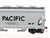 N Scale Micro-Trains MTL 93010 UP Union Pacific ACF 3-Bay Covered Hopper #78892