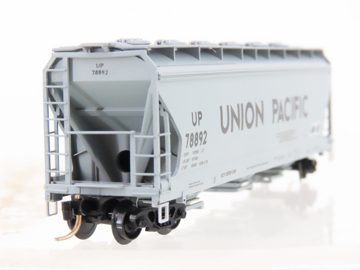 N Scale Micro-Trains MTL 93010 UP Union Pacific ACF 3-Bay Covered Hopper #78892