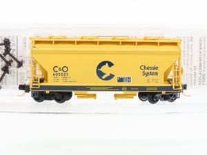 N Micro-Trains MTL 92160 C&O Chessie System ACF 2-Bay Covered Hopper #605527