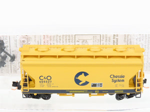 N Micro-Trains MTL 92160 C&O Chessie System ACF 2-Bay Covered Hopper #605527