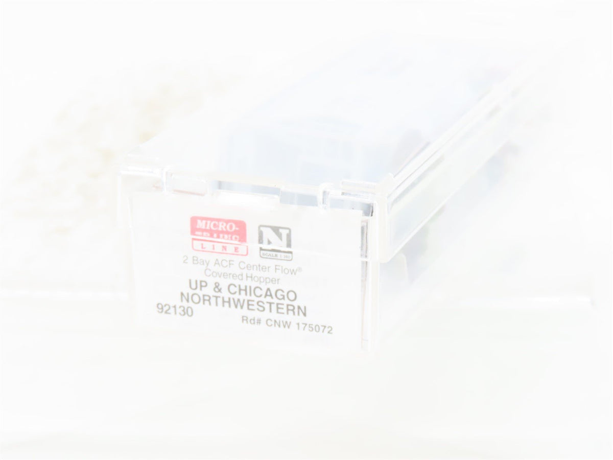 N Micro-Trains MTL 92130 UP / CNW &quot;We will deliver&quot; 2-Bay Covered Hopper #175072