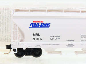 N Micro-Trains MTL 92110 MRL Montana Rail Link ACF 2-Bay Covered Hopper #9016