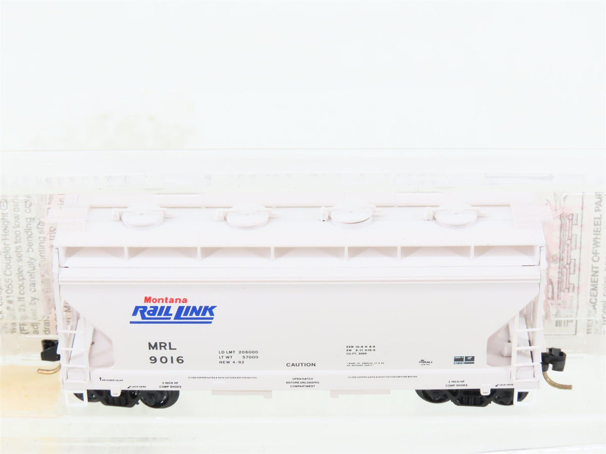 N Micro-Trains MTL 92110 MRL Montana Rail Link ACF 2-Bay Covered Hopper #9016