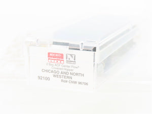 N Micro-Trains MTL 92100 CNW Chicago & North Western 2-Bay Covered Hopper #96706