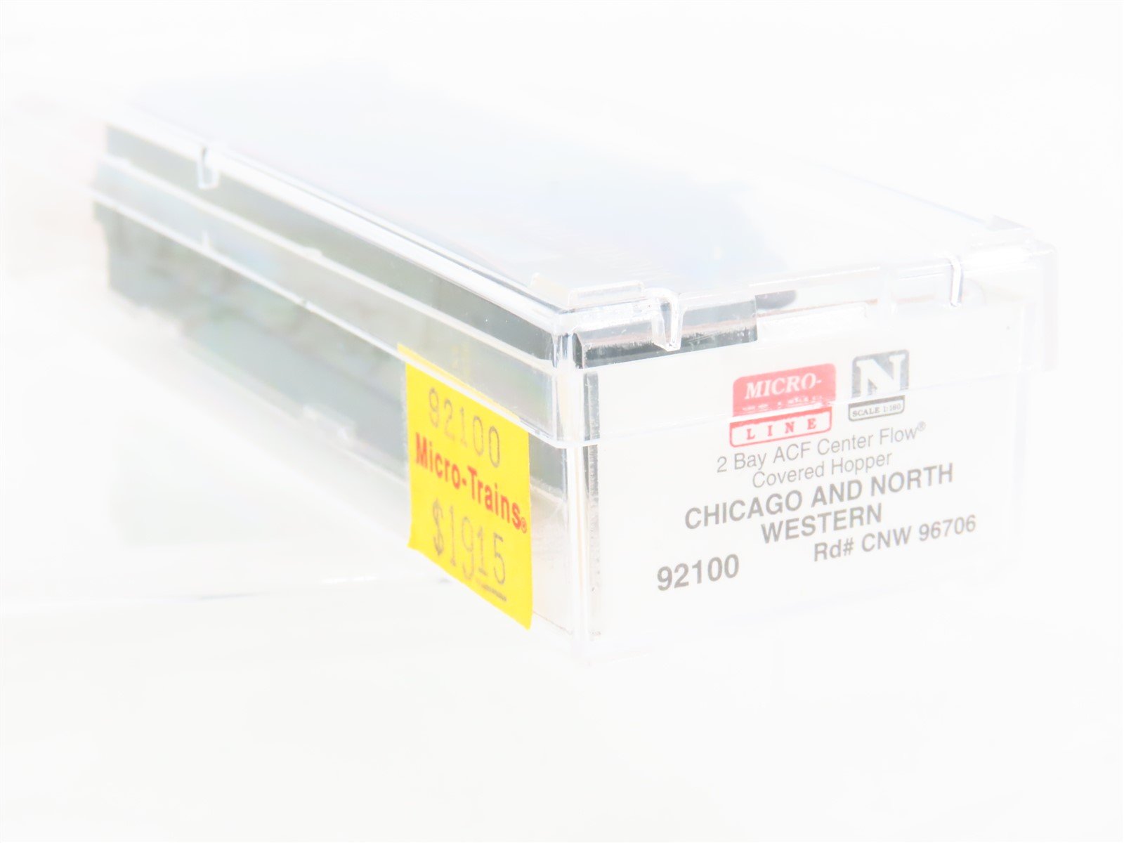 N Micro-Trains MTL 92100 CNW Chicago & North Western 2-Bay Covered Hopper #96706