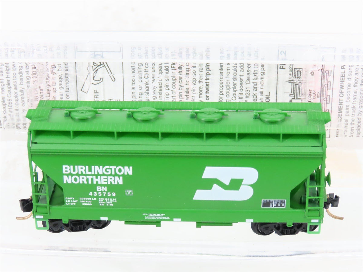 N Micro-Trains MTL 92080 BN Burlington Northern ACF 2-Bay Covered Hopper #435759