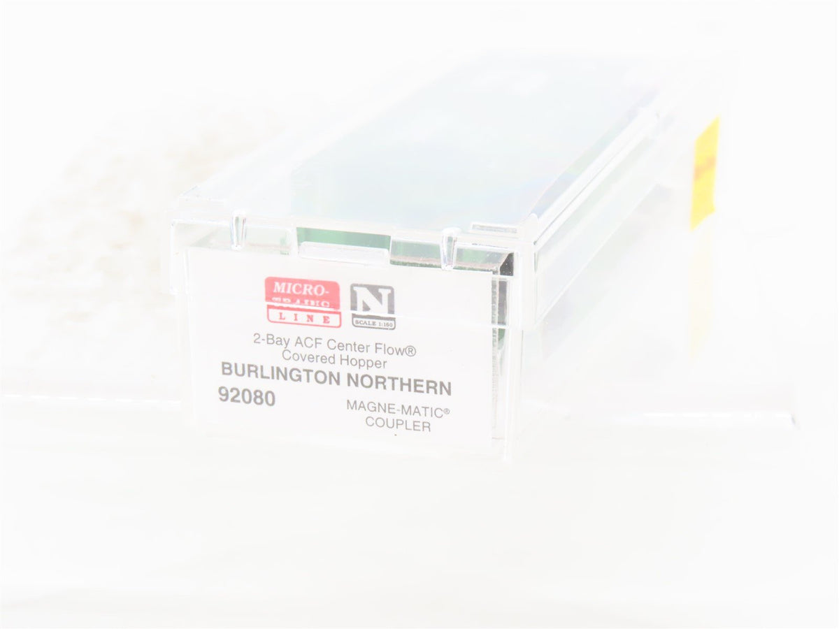 N Micro-Trains MTL 92080 BN Burlington Northern ACF 2-Bay Covered Hopper #435759