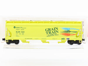 N Micro-Trains MTL 94070 BLMR Washington Grain Train 3-Bay Covered Hopper #1025