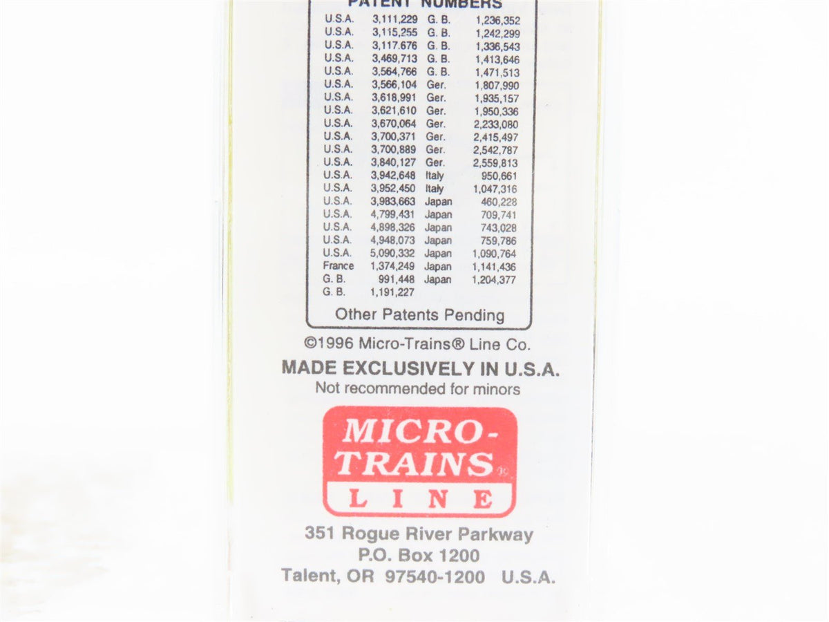 N Micro-Trains MTL 94070 BLMR Washington Grain Train 3-Bay Covered Hopper #1025