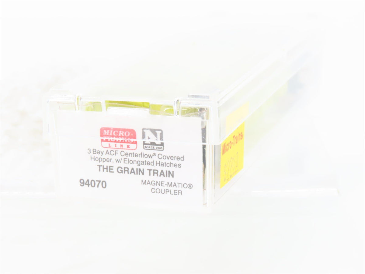 N Micro-Trains MTL 94070 BLMR Washington Grain Train 3-Bay Covered Hopper #1025