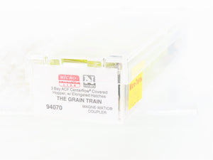 N Micro-Trains MTL 94070 BLMR Washington Grain Train 3-Bay Covered Hopper #1025