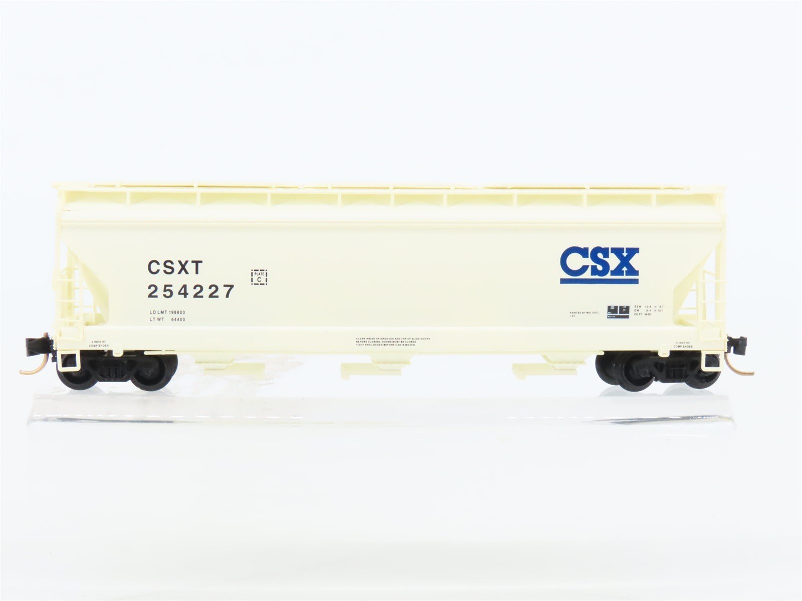 N Micro-Trains MTL 94060 CSX Transportation ACF 3-Bay Covered Hopper #254227