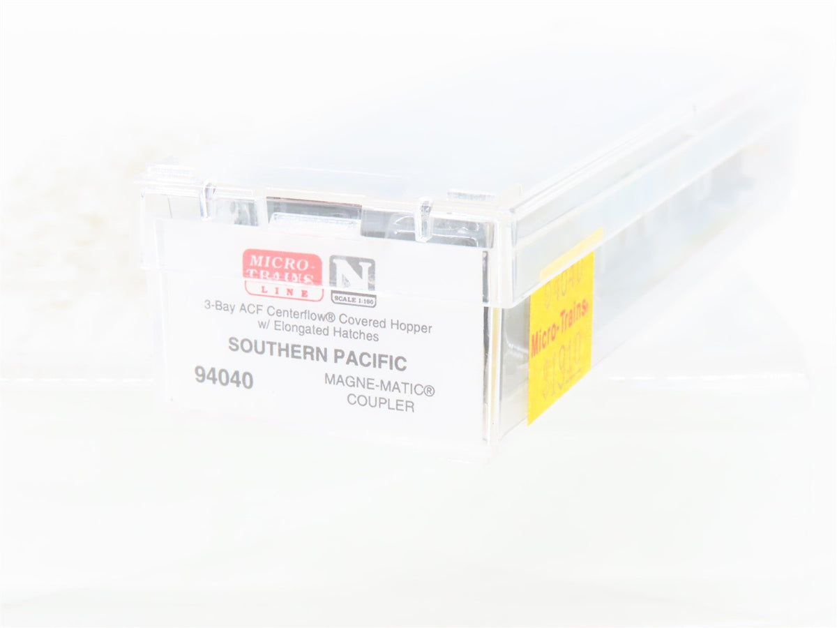 N Micro-Trains MTL 94040 SP Southern Pacific ACF 3-Bay Covered Hopper #496532