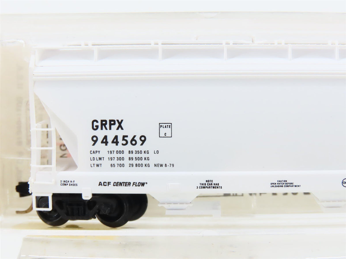 N Micro-Trains MTL 94020 GRPX General Chemical ACF 3-Bay Covered Hopper #944569