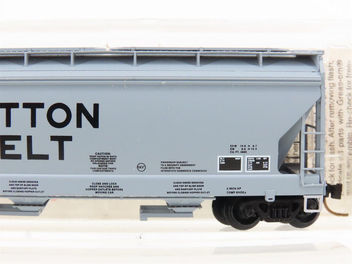 N Scale Micro-Trains MTL 94010 SSW Cotton Belt ACF 3-Bay Covered Hopper #78732