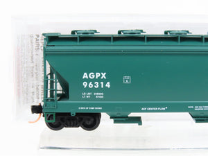 N Scale Micro-Trains MTL 93060 AGPX AG Processing 3-Bay Covered Hopper #96314