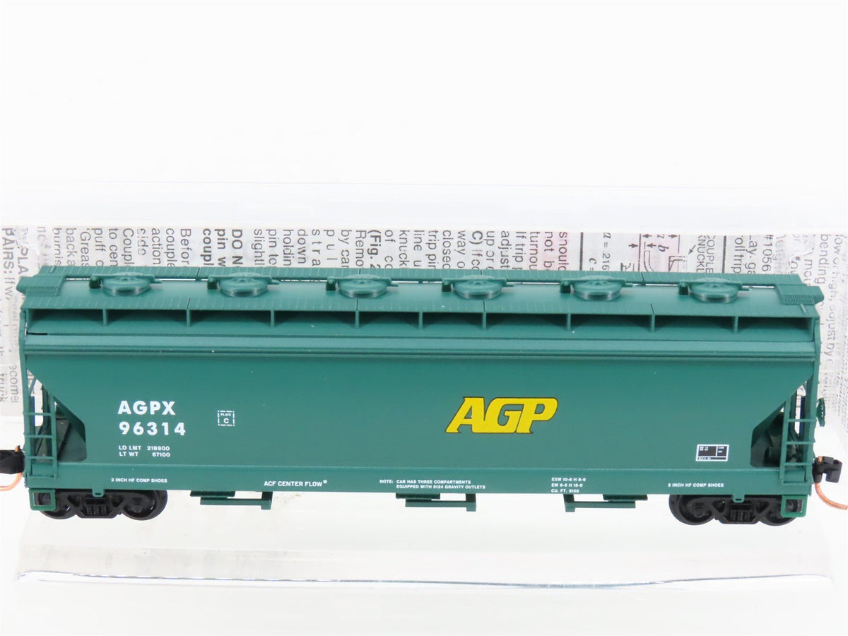 N Scale Micro-Trains MTL 93060 AGPX AG Processing 3-Bay Covered Hopper #96314