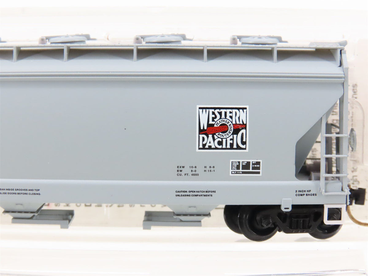 N Scale Micro-Trains MTL 93050 WP Western Pacific 3-Bay Covered Hopper #11832