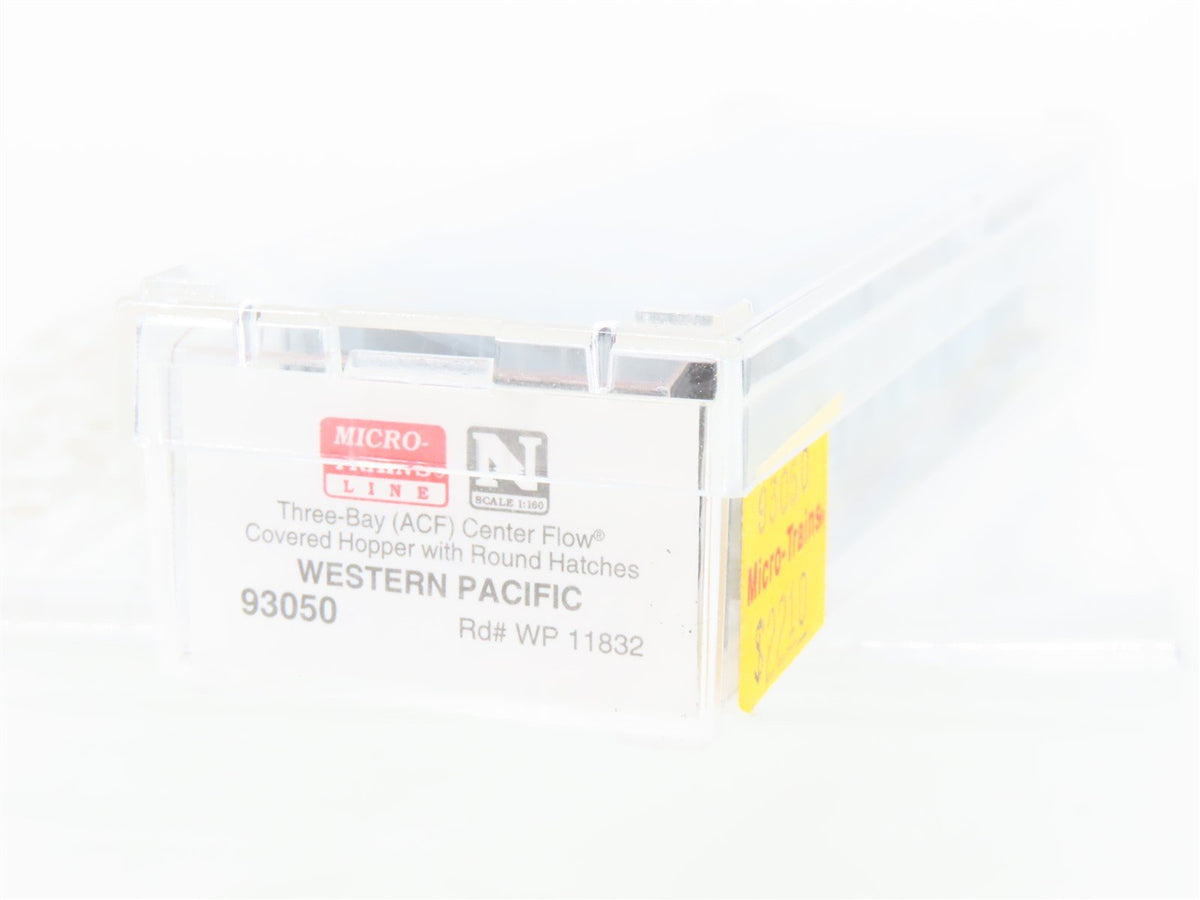 N Scale Micro-Trains MTL 93050 WP Western Pacific 3-Bay Covered Hopper #11832