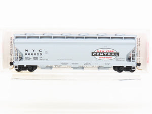 N Micro-Trains MTL 93030 NYC New York Central ACF 3-Bay Covered Hopper #886025