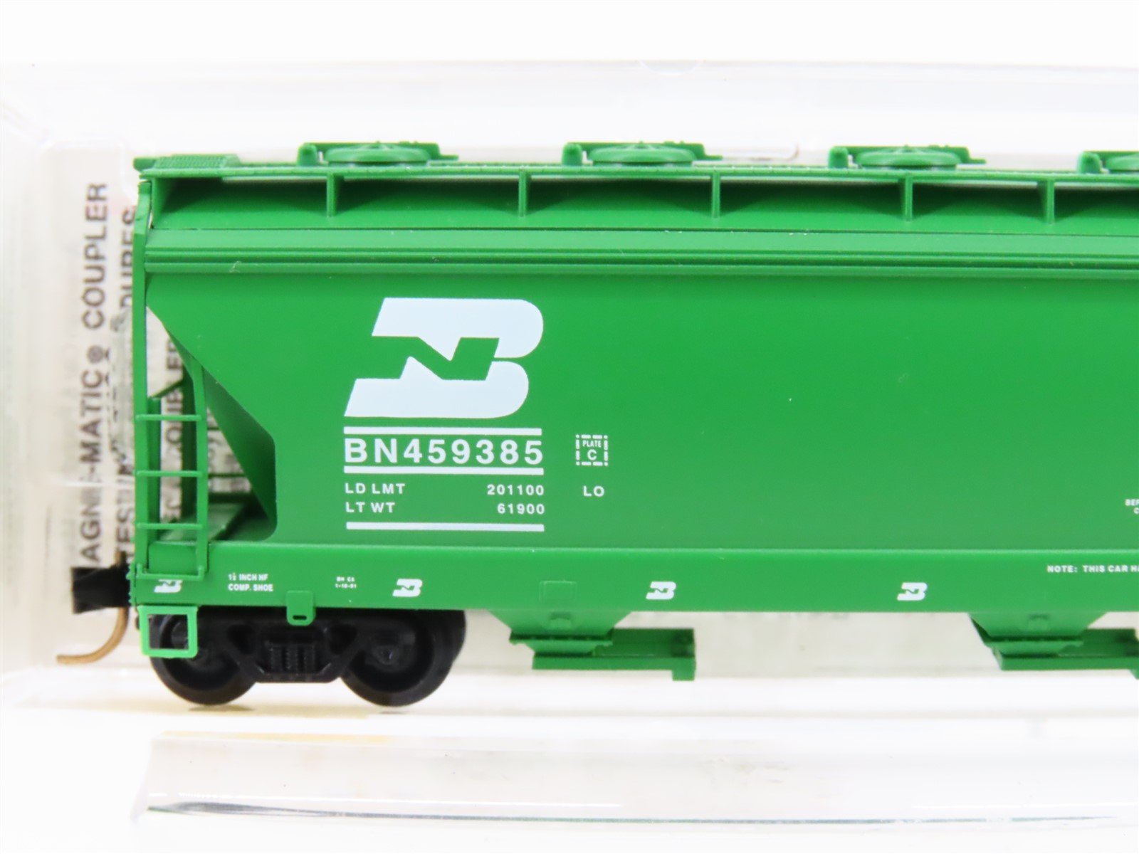 N Micro-Trains MTL 93020 BN Burlington Northern ACF 3-Bay Covered Hopper #459385