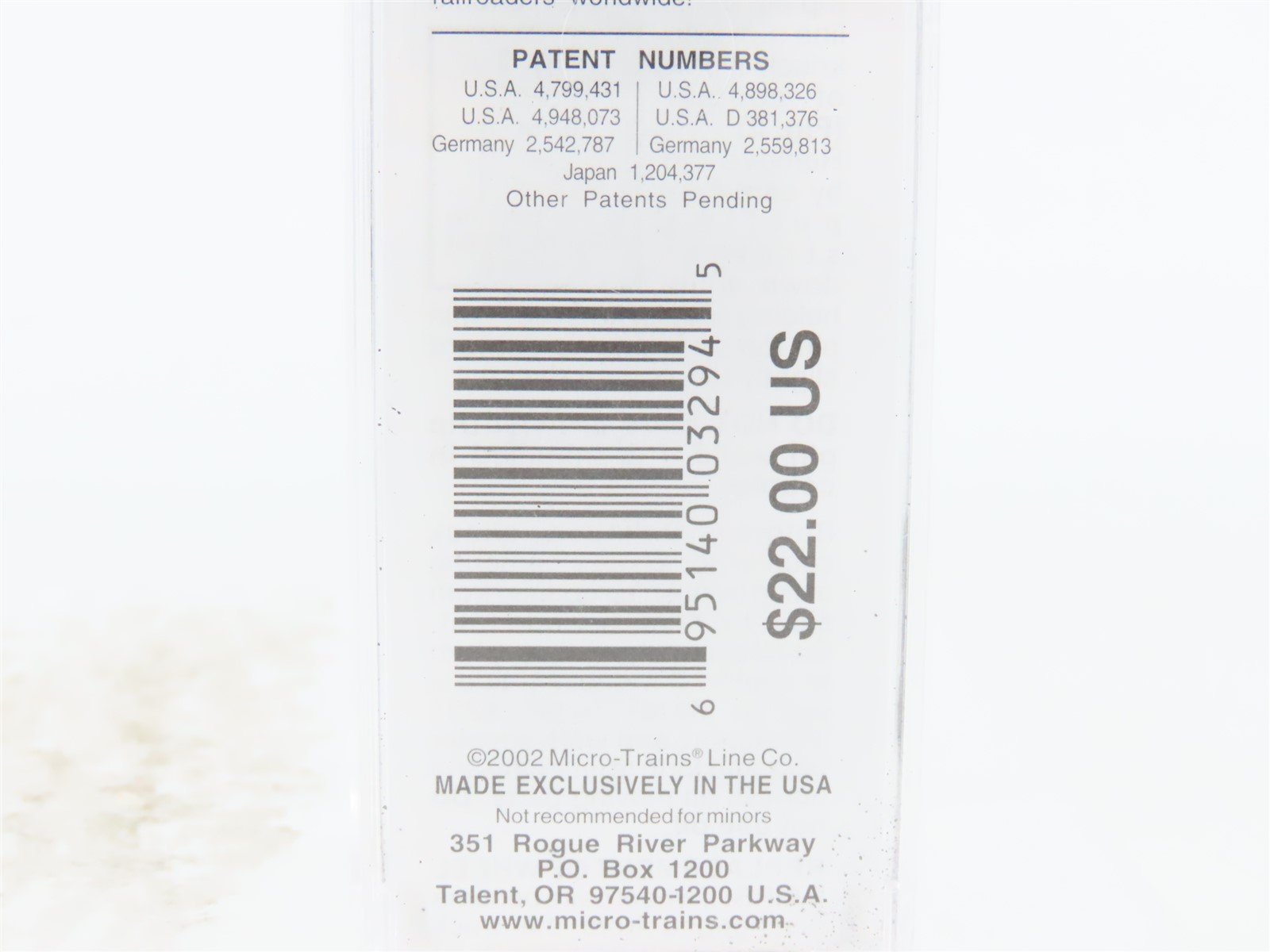 N Micro-Trains MTL 94190 MP Mo-Pac Missouri Pacific 3-Bay Covered Hopper #724369