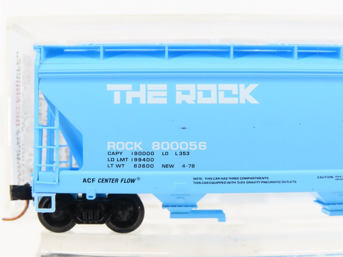 N Micro-Trains MTL 94170 RI Rock Island &quot;The Rock&quot; 3-Bay Covered Hopper #800056