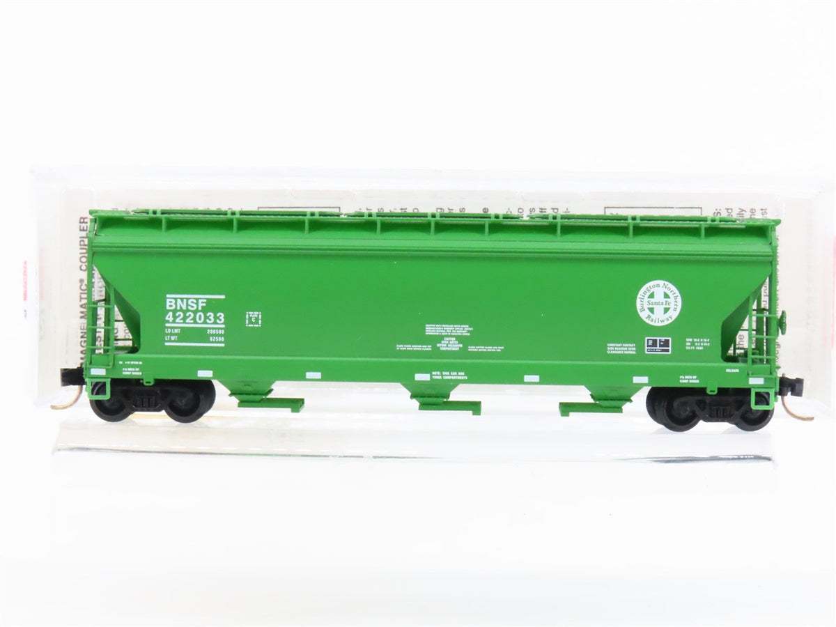 N Scale Micro-Trains MTL 94110 BNSF Railway 3-Bay Covered Hopper #422033