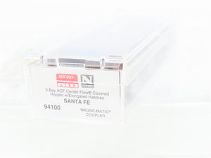 N Scale Micro-Trains MTL 94100 ATSF Santa Fe ACF 3-Bay Covered Hopper #313831