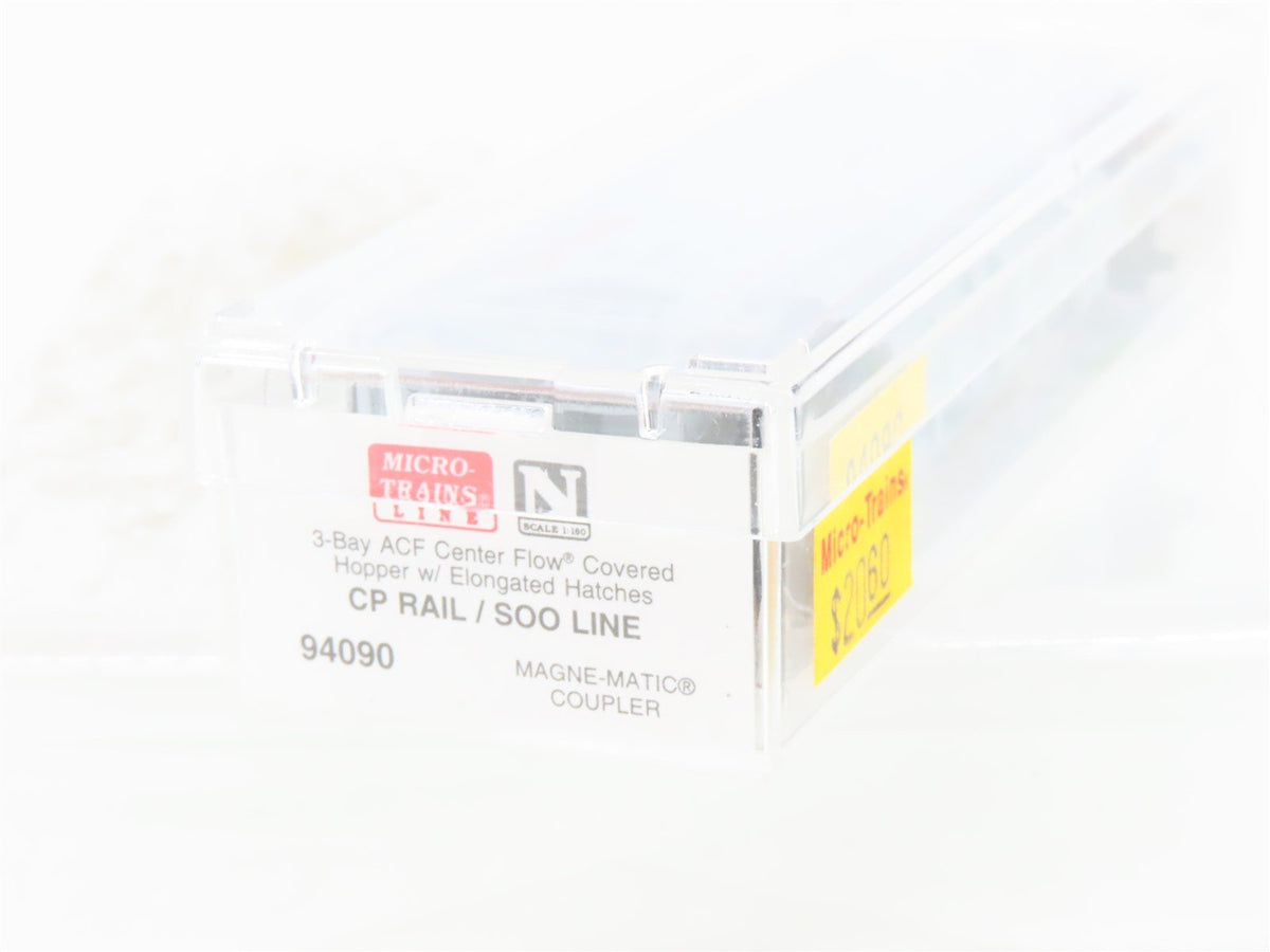 N Scale Micro-Trains MTL 94090 SOO Line / CP Rail 3-Bay Covered Hopper #116960