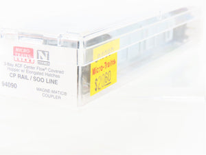 N Scale Micro-Trains MTL 94090 SOO Line / CP Rail 3-Bay Covered Hopper #116960
