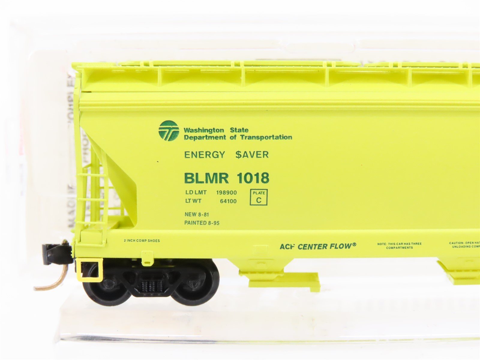 N Micro-Trains MTL 94070 BLMR Washington Grain Train 3-Bay Covered Hopper #1018