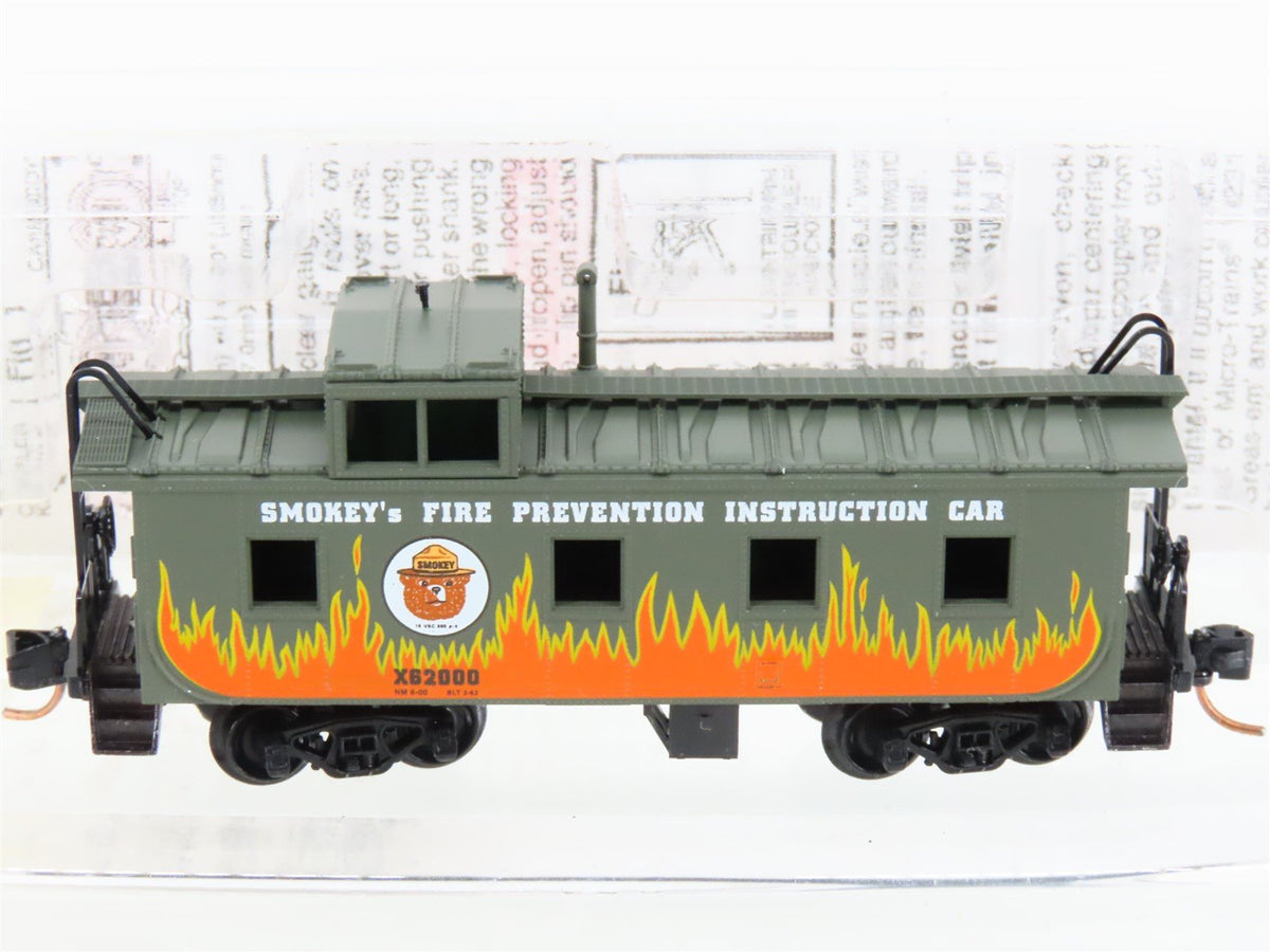 N Scale Micro-Trains MTL 100100 Smokey Bear Offset Cupola Caboose #X62000