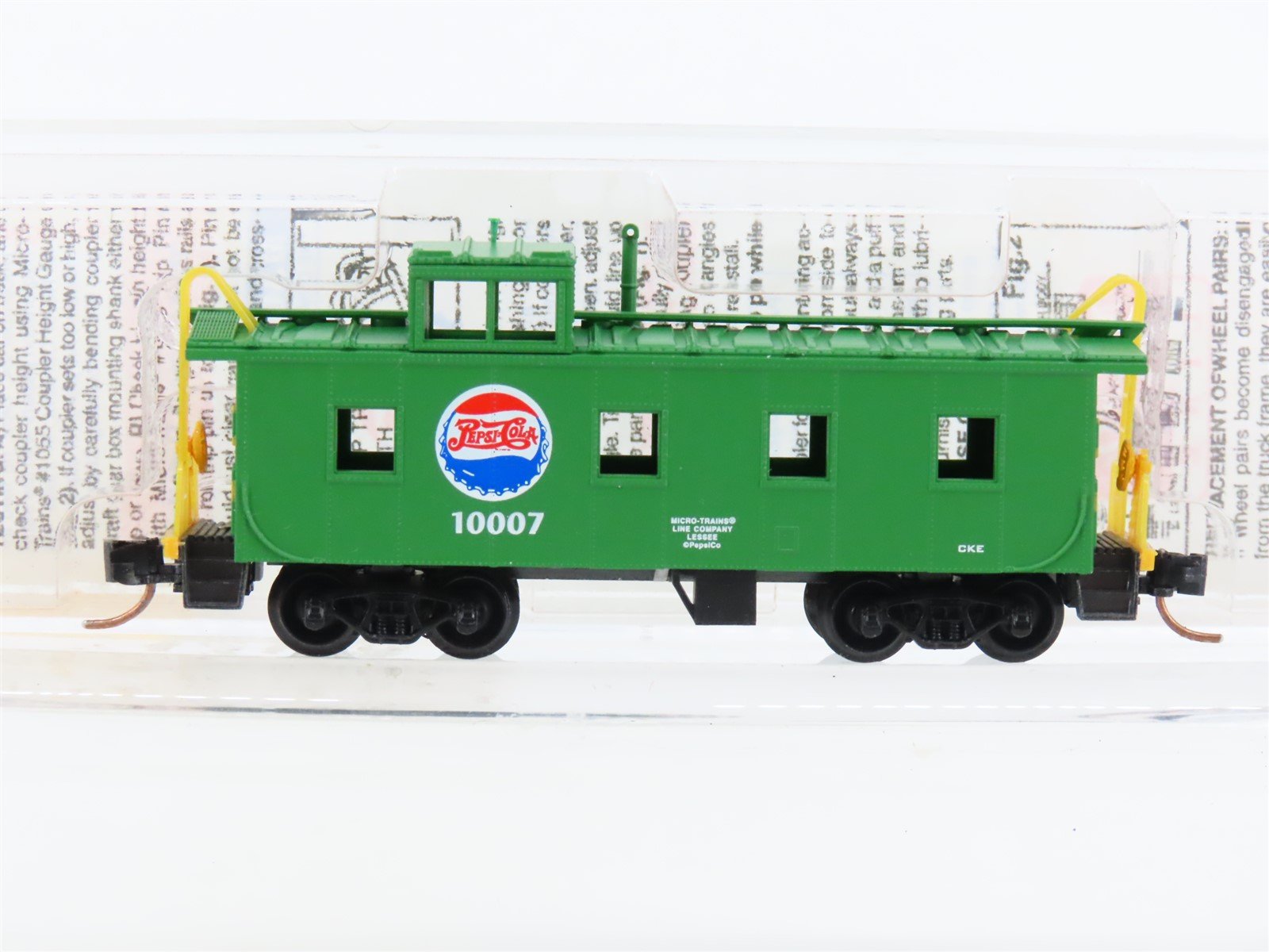 N Scale Micro-Trains MTL 100080 Pepsi-Cola Offset Cupola Steel Caboose #10007
