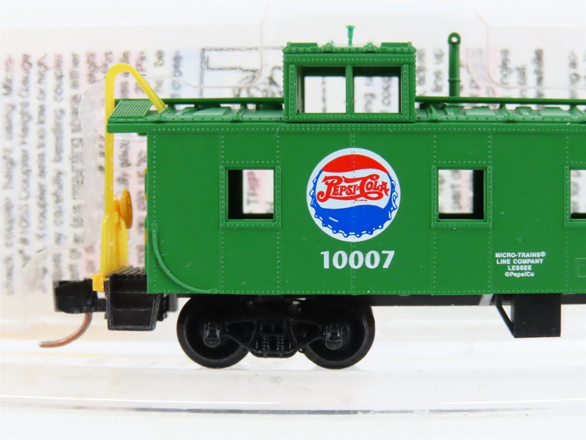 N Scale Micro-Trains MTL 100080 Pepsi-Cola Offset Cupola Steel Caboose #10007